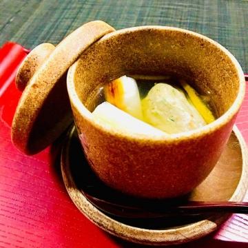 長ねぎとイワシつみれのスープ