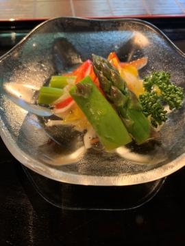 アスパラガスのマリネ風<br />